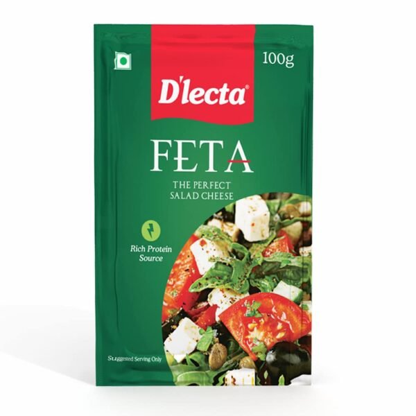 D'lecta Feta Cheese 100g - Rich in Protein, Perfect for Salads