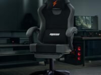 Drogo Aura Ergonomic Gaming Chair With Premium PU Leather Fabric, Linkage Armrest, Adjustable Neck & Lumbar Pillow | Computer Chair For Study | Office Chairs For Work From Home With Recline (DarkGrey)