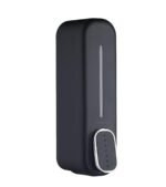 EVERGREEN Liquid Soap Dispenser Nero Black 350 ml (Black) Premium Certified Quality Set of 1, Plastic
