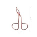 [Ear Lobe & Accessories] Slant Tip Tweezers & Eyebrow Plucker for Upper Lip, Eyebrows | Stainless Steel, 8.5 cm, Silver - Pack of 1 (Color May Vary)