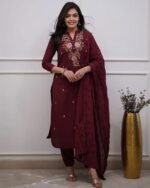 Embroidered Designer Kurta Set for Women - Stylish Kurta Set for Modern Ethnic Wear Perfect for Festive Celebrations and Elegant Party Attire