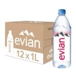 Evian Water 12 x 1000 ml, Natural Mineral, 12000 millilitre