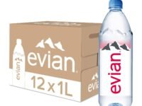 Evian Water 12 x 1000 ml, Natural Mineral, 12000 millilitre