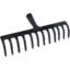 FALCON FGR-12 Garden Rake 12-Teeth Metal Head Without Handle for Loosening Soil Gathering Leaf Leveling Land Agriculture Farming Gardening Tool