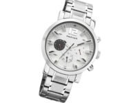 Fastrack Fastfit Quartz Multifunction White Dial Silver Stainless Steel Strap Watch for Guys - NT3227SM02