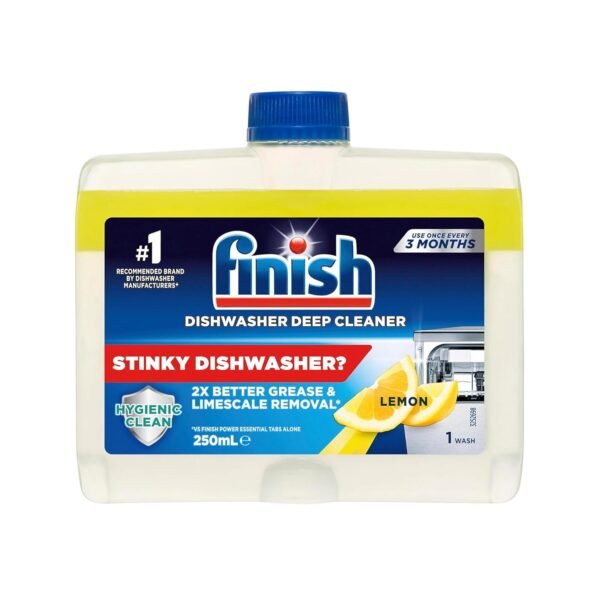 Finish Dishwasher Cleaner Liquid, Lemon 250ml