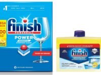 Finish Dishwasher Tablets All In 1 Powerball Lemon 100's & Dishwasher Cleaner Lemon 250ml