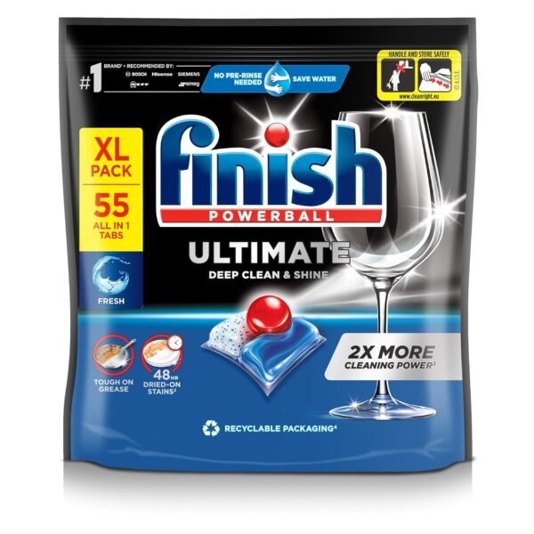Finish Ultimate Infinity Shine Dishwasher 55's Tablets