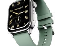 Fire‑Boltt Rise Smart Watch 1.85″ HD Display with Bluetooth Calling, AI Voice Assistant, Rotating Crown,SpO2 & Heart Rate Monitor, 120+ Sports Modes,IP67 Waterproof Smart Watch for Men & Women - Beige