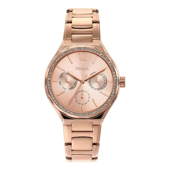 Fossil Eevie Analog Rose Gold Dial and Band Women's Stainless Steel Watch-BQ3721