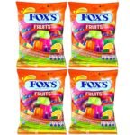 Fox's Crystal Clear Mint Fruits Candy 90G(90Grams- Pack Of 4)