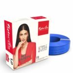 Fybros PVC Insulated 1 Sq Mm Wire| Multistrands FR Blue Copper Wires & Cables| Cables For wiring | 1 Sq Mm sqmm Blue wire 45 meter| Industrial Wire Cable| Electrical Wire