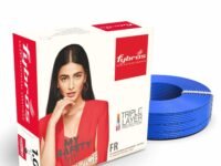 Fybros PVC Insulated 1 Sq Mm Wire| Multistrands FR Blue Copper Wires & Cables| Cables For wiring | 1 Sq Mm sqmm Blue wire 45 meter| Industrial Wire Cable| Electrical Wire