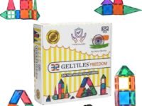 GELTILES® Freedom- 32 pcs of Magnetic Tiles Building Blocks Toys Set Constructing and Creative Learning Educational Next Generation Multicolor STEM Montessori Toy for Kids Age 3+ (32 Pcs Set)