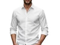Glowic Men's Plain Casual Shirt | Cotton Soft & Breathable Fabric | Full Sleeve Comfort Fit Stylish Solid Shirts for Office