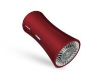 Goldmedal Alpha Wired Electric Door Bell | Calling Bell for Home | Door Bell for Office,School | Flash With Light Indicator | Polyphonic Tunes| Red (Pack of 1)