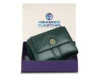 HAMMONDS FLYCATCHER Leather Ladies Wallet for Woman with 14 Card Slots - Clutch Purse for Women, Ladies Wallet for Women Stylish, Ladies Purse for Women Wallet, Gift for Womens - Green
