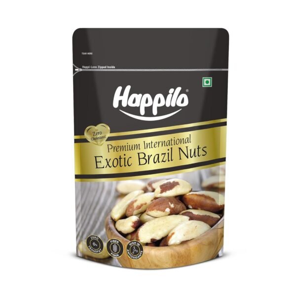 Happilo Premium International Exotic Dried Brazil Nuts 150g Amazon/Brazilian Nut without Shell, Healthy Crunchy Protein Snack, 150 g (Pack of 1)