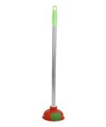 Heavy Duty 4 inch Toilet Plunger with Iron Handle | Clogged, Unclog Sink Flange for Bathrooms, Kitchens, Sinks, Baths or Drain Cleaner Effortless Solid