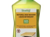 Herbal Strategi – Dish Washer Machine Liquid Detergent |Completely Herbal | Removes Stains & Grease | For Household & Commercial Dishwashing Equipment | Made with plant extracts and aromatic oils| Eco-friendly & Biodegradable | Skin-Safe, Baby-Safe & Pet-Friendly | 500mL