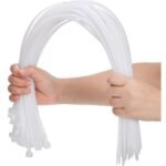 Hi-Plasst 100pcs 20 Inch Nylon Cable Ties (500mm x 4.8mm) – Heavy Duty Self-Locking Zip Tie for Wire Management, Garden, Office, Garage & DIY Use – UV Resistant, Durable Fasteners