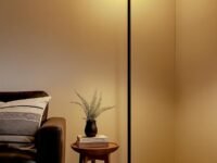 Homesake® Sky Dome Standing Lamps with Acrylic Shade | Modern Floor Lamp for Living Room, Bedrooms, Corner Lamp for Living Room | Standing Lampe (Straight Black)