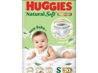 Huggies Natural Soft Premium Baby Diaper Pants, Our No.1 Soft Pants, Small (S) Size (4-8 Kgs), Pack of 70 diapers | Cloud Softness All over with India's 1st Cloud Touch BeltTM