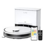 ILIFE A30 Pro Robotic Vacuum Cleaner with Self-Empty Station, 5000Pa Suction, LiDAR Navigation, Vacuum and Mop Combo, Multi-Floor Mapping, Customize Cleaning, Remote Control, App, Alexa & GH