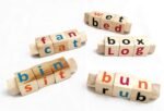 IVEI Wooden Educational Toys for Kids - Phonics Toy - Spell Games – Learning Toy – Alphabet Learner – Multicolour Toy - Toddler Toys – Alphabetic Words – Smart and Unique Gift for Kids (Set of 5)