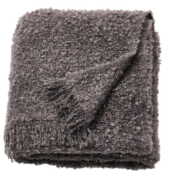 Ikea Evali Throw, Dark grey130x170 cm (51x67", fade_resistant, lyocell, acrylic & polyester)
