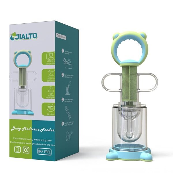 JIALTO Soft Silicone Baby Medicine Dispenser/Feeder/Dropper, for Newborn/Infant/Toddlers Upto 3 Years, BPA Free (Yellow)