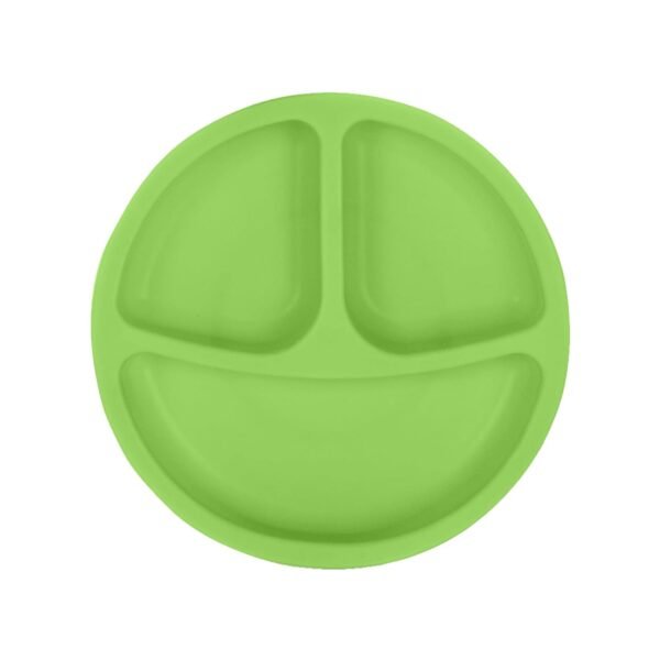 KARP Baby Suction Plates for Toddler Plates - Silicone Divided Design, BPA Free, Microwave & Dishwasher Safe (Assorted Color)