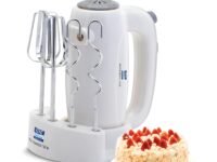 KENT 150W, 5 Speed Control, Copper Motor, Multiple Beaters, Overheating Protection, Food Grade Plastic Body Hand Blender (White)