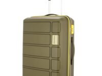 Kamiliant American Tourister Large Harrier Zing 78 Cms Check-in (PP) Hard Sided 8 Wheels Spinner Luggage/Suitcase/Trolley Bag (Military Olive) (Double Wheel), Large