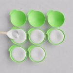 Kitchen Expert Silicone Idli Moulds | 8Pc | Non-Stick Idly Maker | BPA- Free | Food Grade Silicone | Liners | No Greasing | Oven & Microwave Suitable | Dishwasher Safe | Multipurpose | Green