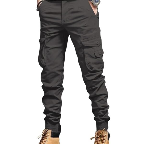 LERIYA Fashion Men's Cargo Pants with Pockets | Cotton Joggers for Man | 6 Pocket Jeans Pant | Casual Trousers for Men | Track Pants for Office and Parties | Comfortable Casual Workwear
