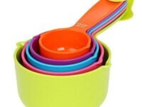 LISHONN Plastic Measuring Cups & Spoons Set (Multicolour) (Measuring Cup)