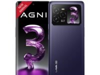 Lava Agni 3 5G (Heather Glass, 8GB+128GB) | India's 1st Dual AMOLED | 1.5K Curved Display | Dimensity 7300X | 50MP Triple AI Telephoto Camera | 66W Fast Charge | with Charging Adapter