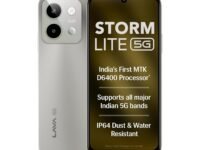 Lava Storm Lite 5G (Cosmic Titanium, 4+4*GB RAM, 128GB Storage) | India's First MTK Dimensity 6400 Processor | 50MP AI Camera | IP64 Rated | 120 Hz Display | 5000 mAh Battery | Supports All 5G Bands