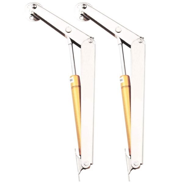 Lid Support Hinge, Tiberham 200N Heavy Duty Gas Spring Lid Stay Hinge Buffer Damper, Tatami Supports Gas Strut Hydraulic Rod for Kitchen Cabinet Door Cupboard Toy Box Pneumatic Stop Support