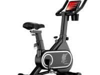 Lifelong Fit Pro Spin Fitness Bike with 7Kg Flywheel, Adjustable Resistance & Heart Rate Sensor for Fitness at Home Workouts|Max Weight Capacity: 120 kg (LLSBB50, Black)