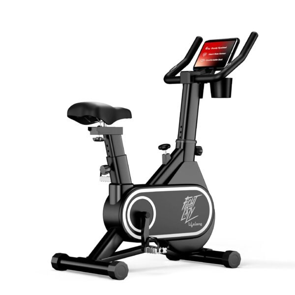 Lifelong Fit Pro Spin Fitness Bike with 7Kg Flywheel, Adjustable Resistance & Heart Rate Sensor for Fitness at Home Workouts|Max Weight Capacity: 120 kg (LLSBB50, Black)