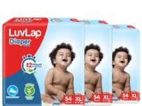 LuvLap Pant Style Baby Diapers, Extra Large (XL) For babies of 12 to 17Kg, 162 Count (54x3), with Aloe Vera Lotion for rash protection, with upto 12hr protection, Diapers, (54 Count, Pack of 3)