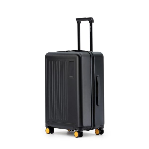 MOKOBARA Transit Check-in Luggage | Durable Polycarbonate Hardshell | Lightweight & Indestructible| Smooth Hinomoto Wheels & TSA Lock | Black | Money Moves 2.0