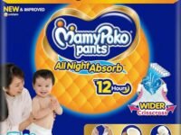 Mamypoko pants All night absorb| Pant Style Baby Diapers Large Size(L), 80 Count, Ideal for 9-14Kgs|1 Diaper= Upto All night Absorption|Wider Crisscross Sheet|Gentle Coco Care| 12hr Leakage Protection| Prevents Heaviness.