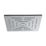 Marcoware Stainless Steel Heavy duty Maze Square Overhead Shower 8 x 8 Inches rain shower head for bathroom Without Arm, Chrome, Polished Finish