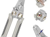 Multifunction Wire Plier Tool, 6 in 1 Multi-Functional Wire Splitting Pliers, Electrical Stripping Tool for Electric Cable Stripping Cutting Cable Stripper and Crimping