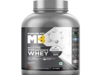 MuscleBlaze Biozyme Performance Whey Protein Powder, Rich Chocolate (2kg / 4.4lbs) | 25g Protein Per Scoop | Clinically Tested 50% Higher Protein Absorption