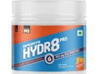 MuscleBlaze Sports Hydr8 PRO Powder, Zesty Orange (300g, 30 Servings) | 950mg Electrolytes | For Instant Rehydration & Energy