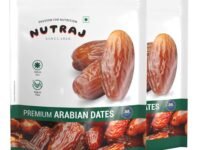 Nutraj UAE Dates 1kg (500g X 2) Pouch | Khajur | Dry Fruits and Nuts | Grocery